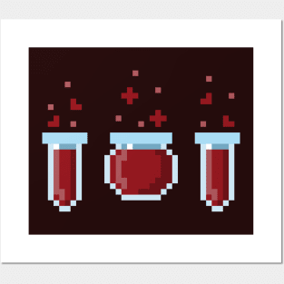 8Bit Health Potion, Red Posters and Art